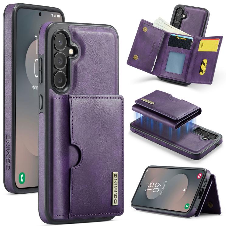 For Samsung Galaxy S25 FE 5G DG.MING M6 Series RFID Tri-fold Card Bag Removable Leather Phone Case(Purple)
For Samsung Galaxy S25 FE 5G DG.MING M6 Series RFID Tri-fold Card Bag Removable Leather Phone Case(Purple)