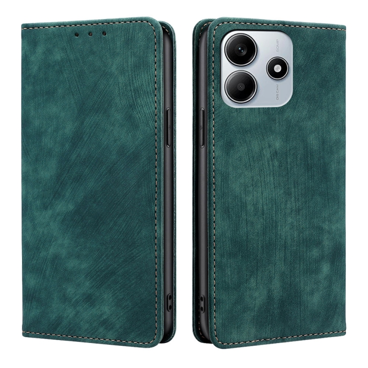 For Redmi Note 14 5G RFID Anti-theft Brush Magnetic Leather Phone Case(Green)
For Redmi Note 14 5G RFID Anti-theft Brush Magnetic Leather Phone Case(Green)