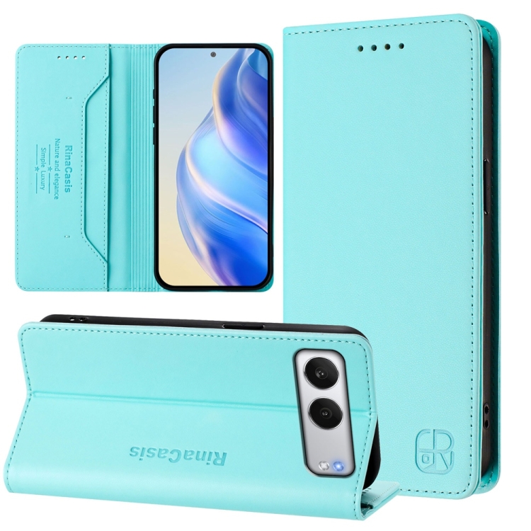 For OnePlus Nord 4 RC01 Dual-Folded Magnetic Suction RFID Leather Phone Case(Mint Green)
For OnePlus Nord 4 RC01 Dual-Folded Magnetic Suction RFID Leather Phone Case(Mint Green)