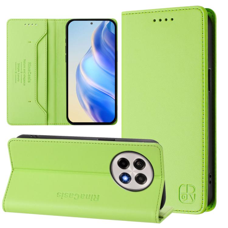 For OnePlus 13R / Ace 5 / Ace 5 Pro RC01 Dual-Folded Magnetic Suction RFID Leather Phone Case(Grass Green)
For OnePlus 13R / Ace 5 / Ace 5 Pro RC01 Dual-Folded Magnetic Suction RFID Leather Phone Case(Grass Green)