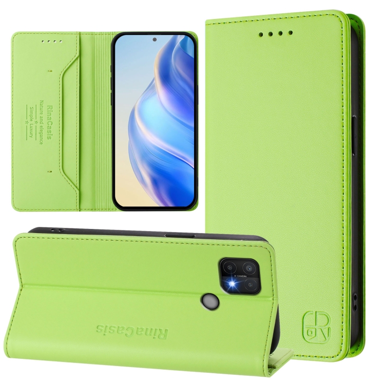 For OPPO A15 / A15s / A35 2021 RC01 Dual-Folded Magnetic Suction RFID Leather Phone Case(Grass Green)
For OPPO A15 / A15s / A35 2021 RC01 Dual-Folded Magnetic Suction RFID Leather Phone Case(Grass Green)