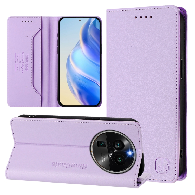 For OPPO Find X6 Pro RC01 Dual-Folded Magnetic Suction RFID Leather Phone Case(Light Purple)
For OPPO Find X6 Pro RC01 Dual-Folded Magnetic Suction RFID Leather Phone Case(Light Purple)