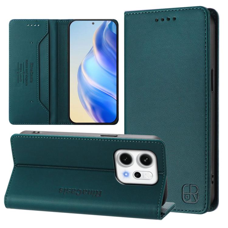 For OPPO Reno14 5G Global RC01 Dual-Folded Magnetic Suction RFID Leather Phone Case(Dark Green)
For OPPO Reno14 5G Global RC01 Dual-Folded Magnetic Suction RFID Leather Phone Case(Dark Green)