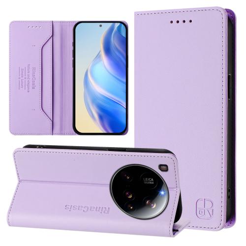 For Xiaomi 15 Ultra RC01 Dual-Folded Magnetic Suction RFID Leather Phone Case(Light Purple)
For Xiaomi 15 Ultra RC01 Dual-Folded Magnetic Suction RFID Leather Phone Case(Light Purple)