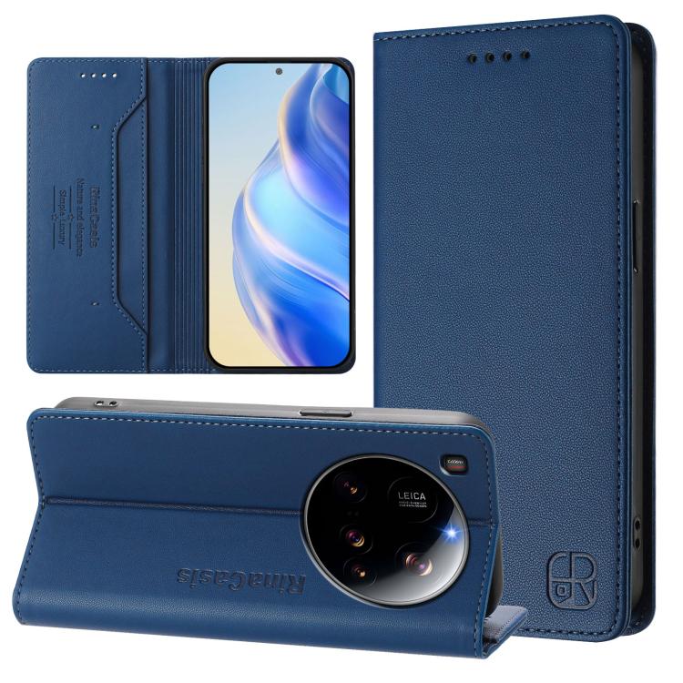 For Xiaomi 15 Ultra RC01 Dual-Folded Magnetic Suction RFID Leather Phone Case(Dark Blue)
For Xiaomi 15 Ultra RC01 Dual-Folded Magnetic Suction RFID Leather Phone Case(Dark Blue)