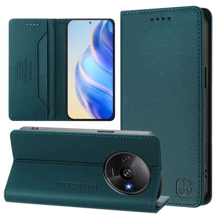 For Redmi A3 / Xiaomi Poco C61 4G Global RC01 Dual-Folded Magnetic Suction RFID Leather Phone Case(Dark Green)
For Redmi A3 / Xiaomi Poco C61 4G Global RC01 Dual-Folded Magnetic Suction RFID Leather Phone Case(Dark Green)