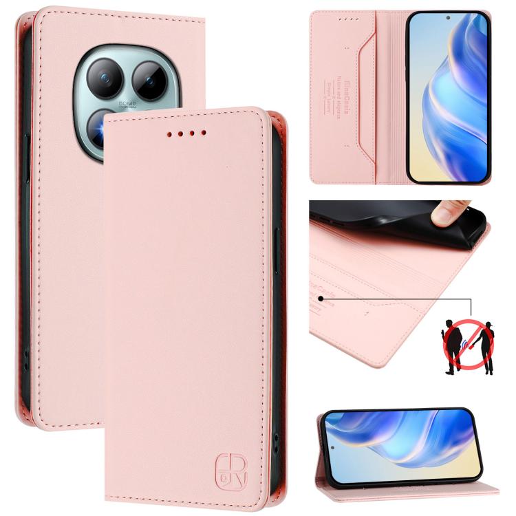 For Redmi Note 15 Pro+ 5G Global 163.3mm RC01 Dual-Folded Magnetic Suction RFID Leather Phone Case(Pink)
For Redmi Note 15 Pro+ 5G Global 163.3mm RC01 Dual-Folded Magnetic Suction RFID Leather Phone Case(Pink)