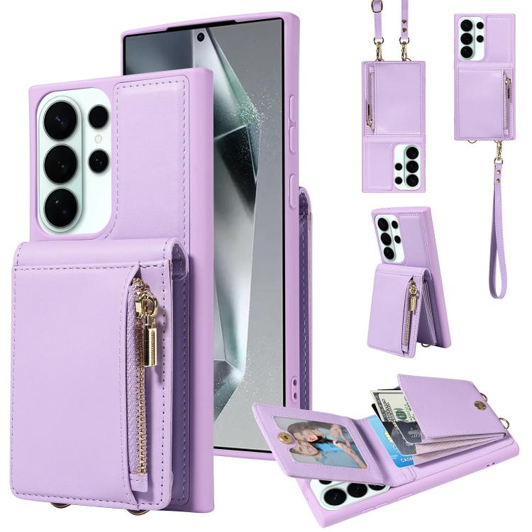 For Samsung Galaxy S26 Ultra 5G Crossbody Lanyard Zipper Wallet Leather Phone Case(Purple)
For Samsung Galaxy S26 Ultra 5G Crossbody Lanyard Zipper Wallet Leather Phone Case(Purple)