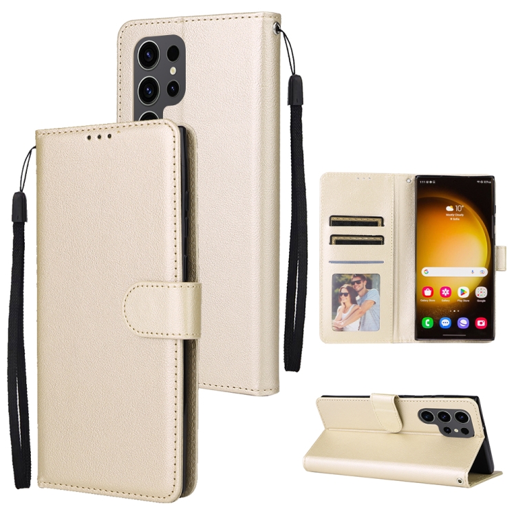 For Samsung Galaxy S25 Ultra 5G 3-Card Slots Multifunctional Leather Phone Case(Gold)
For Samsung Galaxy S25 Ultra 5G 3-Card Slots Multifunctional Leather Phone Case(Gold)
