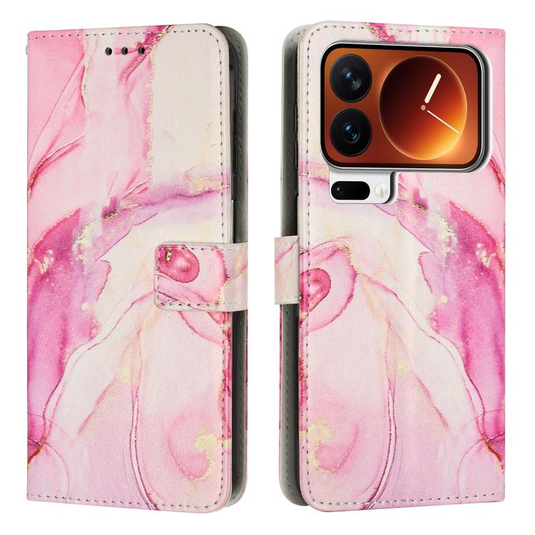 For Xiaomi 17 Pro Max Painted Marble Pattern Leather Phone Case(Rose Gold)
For Xiaomi 17 Pro Max Painted Marble Pattern Leather Phone Case(Rose Gold)