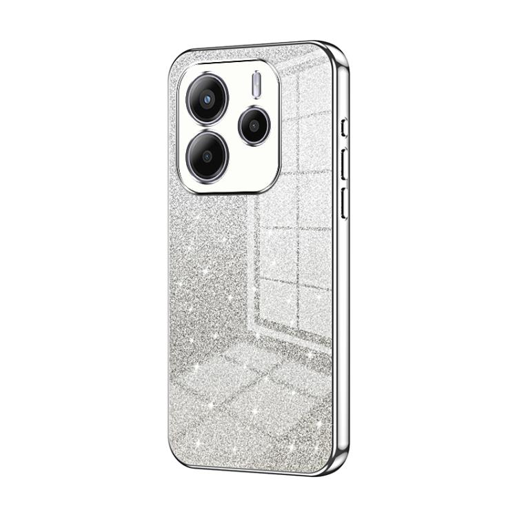 For Redmi Note14 4G 163.25mm Gradient Glitter Powder Electroplated Phone Case(Silver)
For Redmi Note14 4G 163.25mm Gradient Glitter Powder Electroplated Phone Case(Silver)