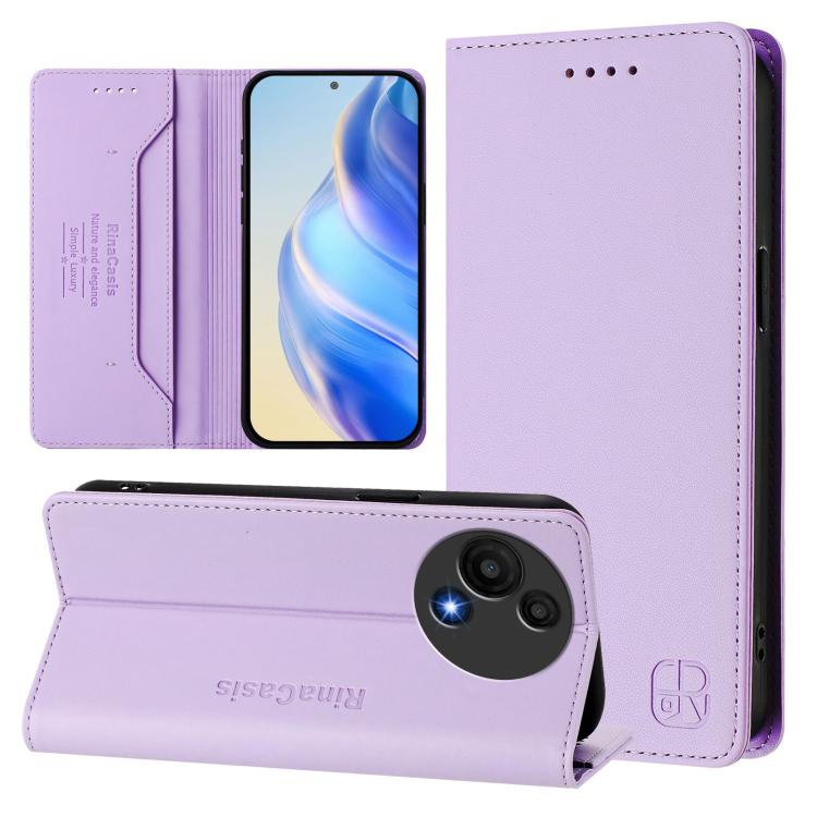 For TCL 605 / 60 SE RC01 Dual-Folded Magnetic Suction RFID Leather Phone Case(Light Purple)
For TCL 605 / 60 SE RC01 Dual-Folded Magnetic Suction RFID Leather Phone Case(Light Purple)