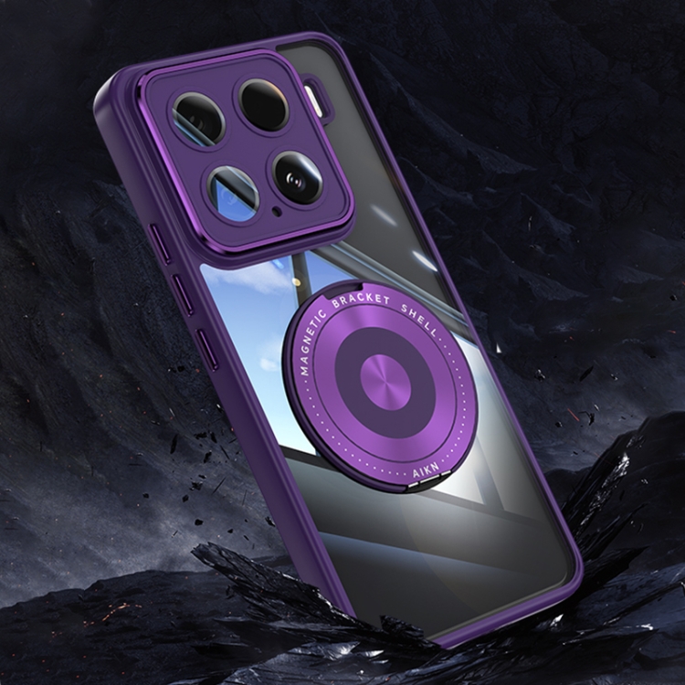 For Xiaomi 15 360 Holder MagSafe Acrylic Hybrid TPU Phone Case(Purple)
For Xiaomi 15 360 Holder MagSafe Acrylic Hybrid TPU Phone Case(Purple)