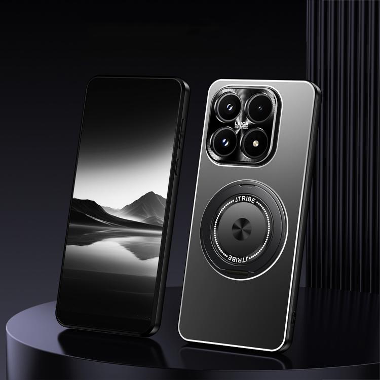 For Xiaomi 17 Rotating Holder Frosted Metal Phone Case(Black)
For Xiaomi 17 Rotating Holder Frosted Metal Phone Case(Black)