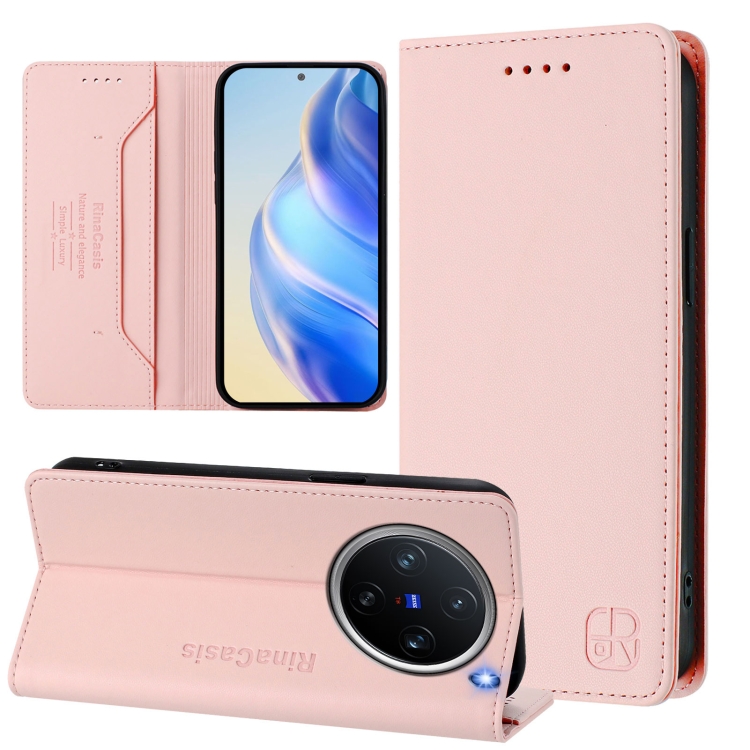 For vivo X200 Pro mini RC01 Dual-Folded Magnetic Suction RFID Leather Phone Case(Pink)
For vivo X200 Pro mini RC01 Dual-Folded Magnetic Suction RFID Leather Phone Case(Pink)