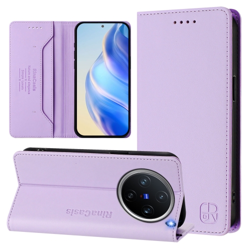 For vivo X200 Pro mini RC01 Dual-Folded Magnetic Suction RFID Leather Phone Case(Light Purple)
For vivo X200 Pro mini RC01 Dual-Folded Magnetic Suction RFID Leather Phone Case(Light Purple)