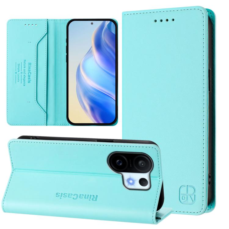 For vivo S30 Pro mini RC01 Dual-Folded Magnetic Suction RFID Leather Phone Case(Mint Green)
For vivo S30 Pro mini RC01 Dual-Folded Magnetic Suction RFID Leather Phone Case(Mint Green)