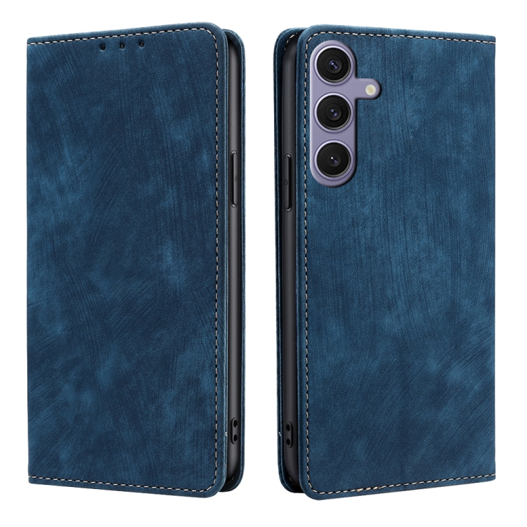 For Samsung Galaxy S25+ 5G RFID Anti-theft Brush Magnetic Leather Phone Case(Blue)
For Samsung Galaxy S25+ 5G RFID Anti-theft Brush Magnetic Leather Phone Case(Blue)