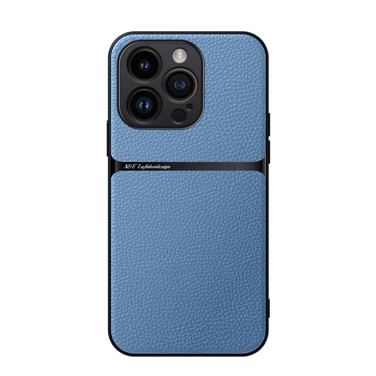 For iPhone 14 Pro Litchi Leather Magnetic Full Coverage Shockproof Phone Case(Blue)
For iPhone 14 Pro Litchi Leather Magnetic Full Coverage Shockproof Phone Case(Blue)