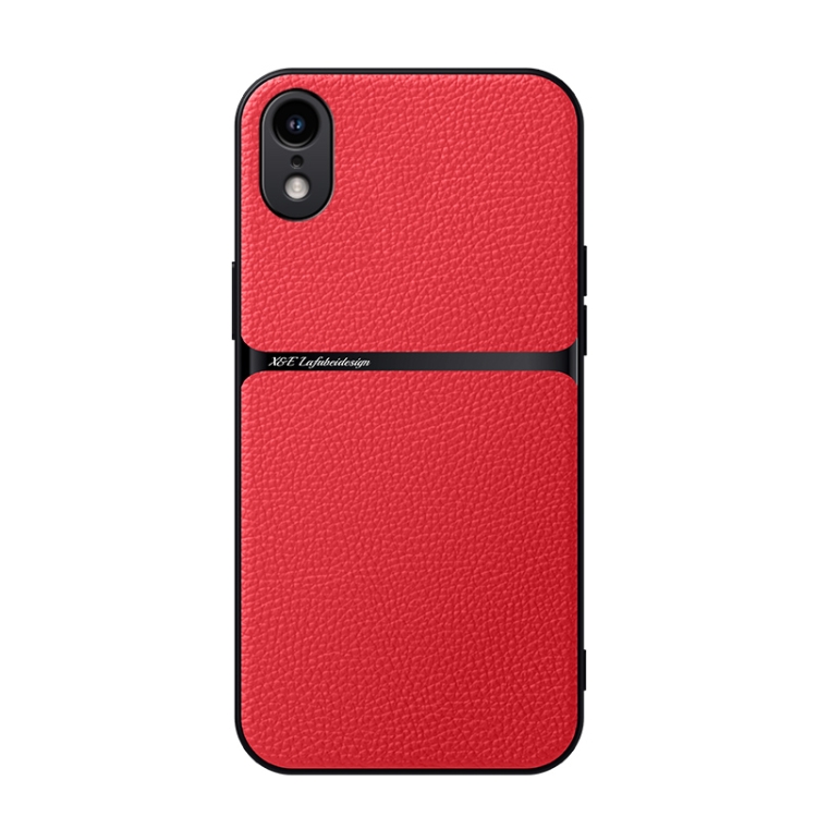 For iPhone XR Litchi Leather Magnetic Full Coverage Shockproof Phone Case(Red)
For iPhone XR Litchi Leather Magnetic Full Coverage Shockproof Phone Case(Red)