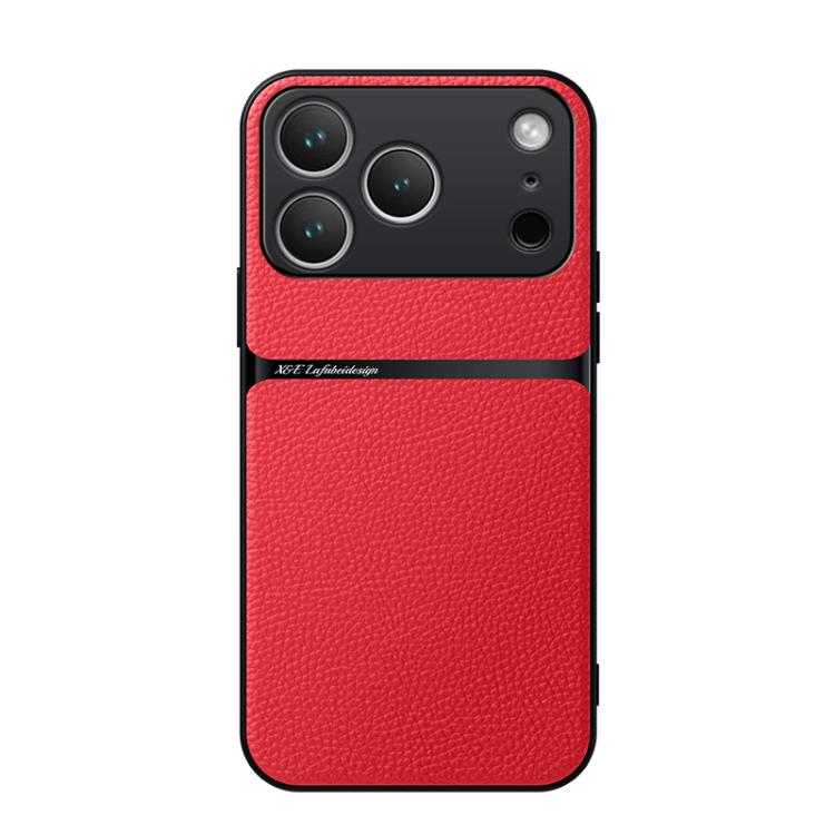 For iPhone 17 Pro Litchi Leather Magnetic Full Coverage Shockproof Phone Case(Red)
For iPhone 17 Pro Litchi Leather Magnetic Full Coverage Shockproof Phone Case(Red)