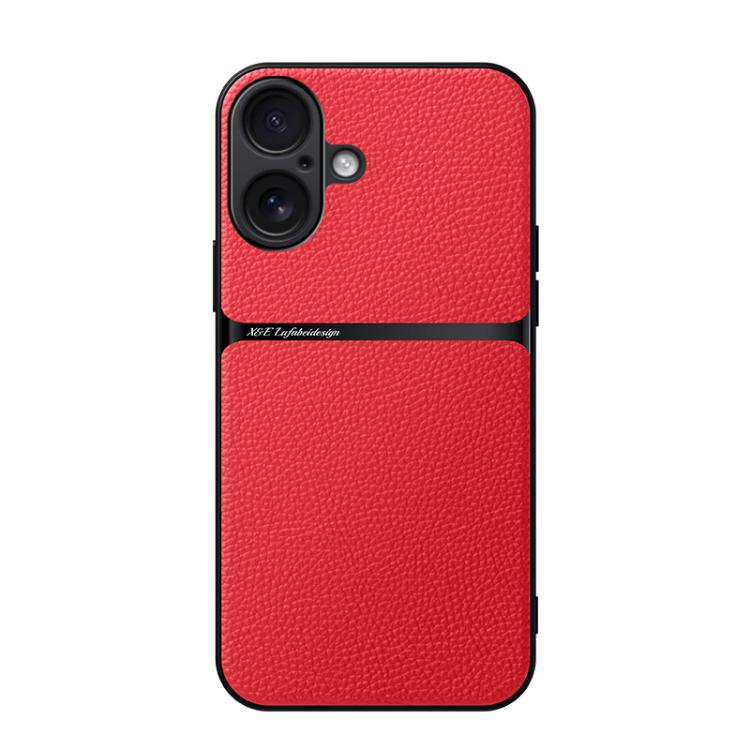 For iPhone 17 Litchi Leather Magnetic Full Coverage Shockproof Phone Case(Red)
For iPhone 17 Litchi Leather Magnetic Full Coverage Shockproof Phone Case(Red)