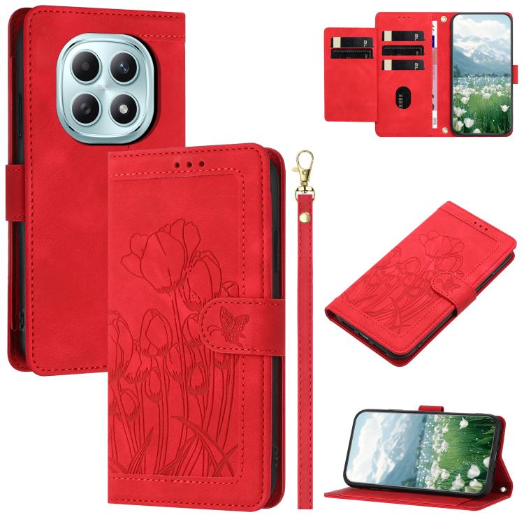 For Redmi Note 15 5G / 4G Global 164mm Tulips Embossed Leather Phone Case with Lanyard(Red)
For Redmi Note 15 5G / 4G Global 164mm Tulips Embossed Leather Phone Case with Lanyard(Red)