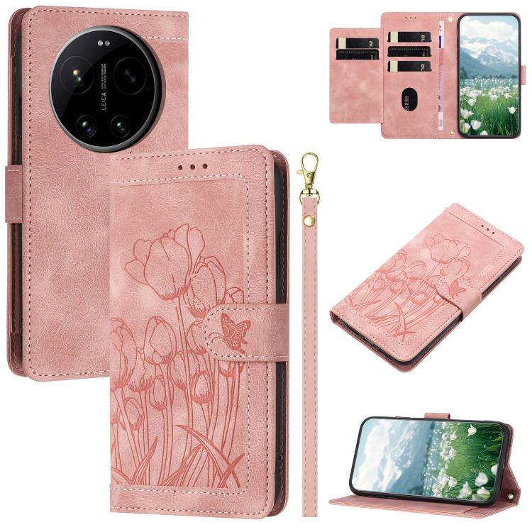 For Xiaomi 17 Ultra Tulips Embossed Leather Phone Case with Lanyard(Pink)
For Xiaomi 17 Ultra Tulips Embossed Leather Phone Case with Lanyard(Pink)