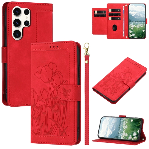 For Samsung Galaxy S24 Ultra 5G Tulips Embossed Leather Phone Case with Lanyard(Red)
For Samsung Galaxy S24 Ultra 5G Tulips Embossed Leather Phone Case with Lanyard(Red)