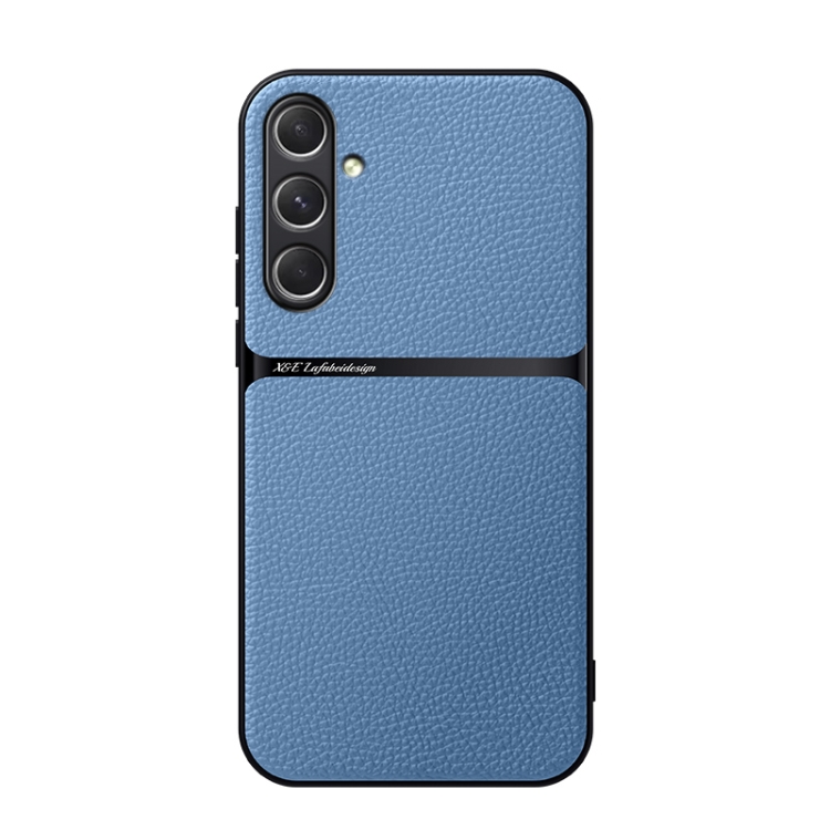 For Samsung Galaxy S24 5G Litchi Leather Magnetic Full Coverage Shockproof Phone Case(Blue)
For Samsung Galaxy S24 5G Litchi Leather Magnetic Full Coverage Shockproof Phone Case(Blue)