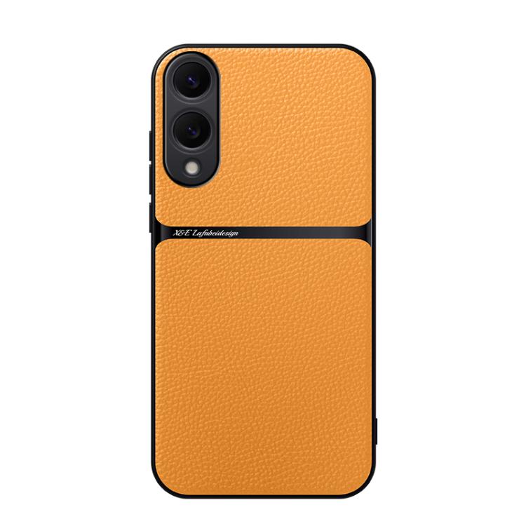 For Samsung Galaxy S25 Edge 5G Litchi Leather Magnetic Full Coverage Shockproof Phone Case(Yellow)
For Samsung Galaxy S25 Edge 5G Litchi Leather Magnetic Full Coverage Shockproof Phone Case(Yellow)