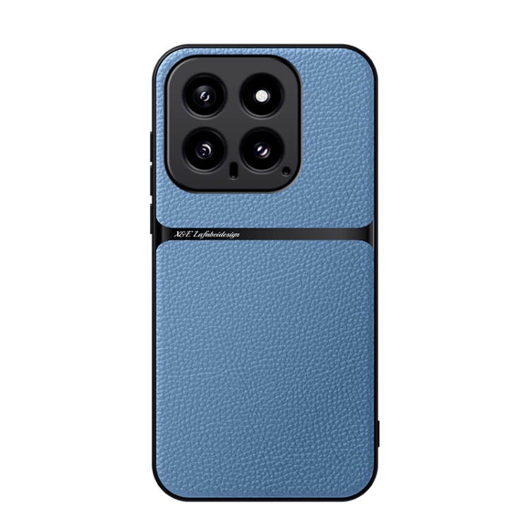 For Xiaomi 14 Litchi Leather Magnetic Full Coverage Shockproof Phone Case(Blue)
For Xiaomi 14 Litchi Leather Magnetic Full Coverage Shockproof Phone Case(Blue)