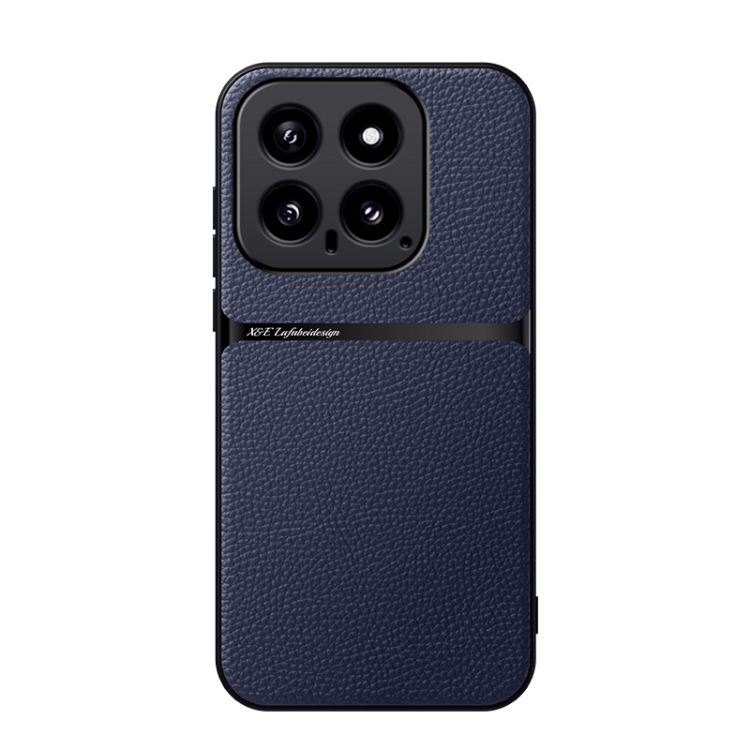For Xiaomi 14 Litchi Leather Magnetic Full Coverage Shockproof Phone Case(Navy Blue)
For Xiaomi 14 Litchi Leather Magnetic Full Coverage Shockproof Phone Case(Navy Blue)