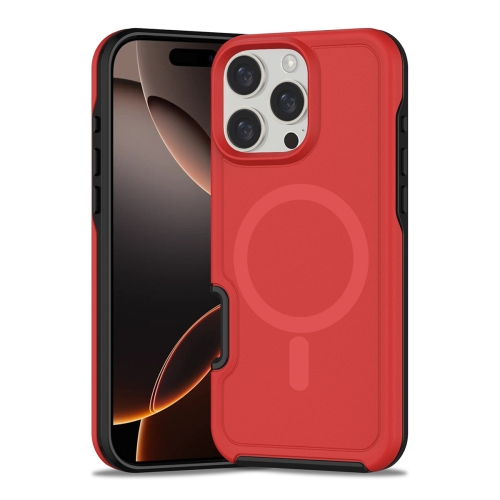 For iPhone 16 Pro Shockproof MagSafe Armor PC Hybrid TPU Phone Case(Red+Black)
For iPhone 16 Pro Shockproof MagSafe Armor PC Hybrid TPU Phone Case(Red+Black)