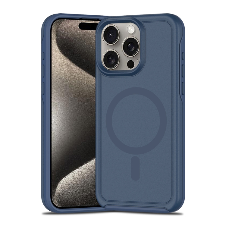 For iPhone 15 Pro Max Shockproof MagSafe Armor PC Hybrid TPU Phone Case(Ink Blue)
For iPhone 15 Pro Max Shockproof MagSafe Armor PC Hybrid TPU Phone Case(Ink Blue)
