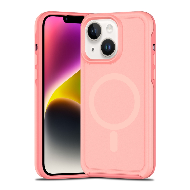 For iPhone 14 Plus Shockproof MagSafe Armor PC Hybrid TPU Phone Case(Light Pink+Coral Red)
For iPhone 14 Plus Shockproof MagSafe Armor PC Hybrid TPU Phone Case(Light Pink+Coral Red)