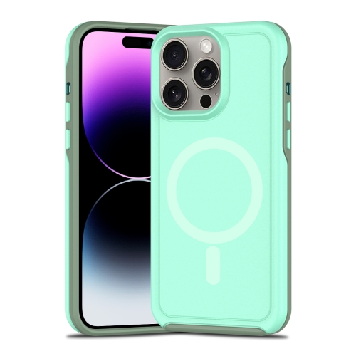 For iPhone 14 Pro Max Shockproof MagSafe Armor PC Hybrid TPU Phone Case(Mint Green+Grayish Green)
For iPhone 14 Pro Max Shockproof MagSafe Armor PC Hybrid TPU Phone Case(Mint Green+Grayish Green)
