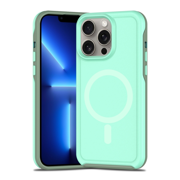For iPhone 13 Pro Shockproof MagSafe Armor PC Hybrid TPU Phone Case(Mint Green+Grayish Green)
For iPhone 13 Pro Shockproof MagSafe Armor PC Hybrid TPU Phone Case(Mint Green+Grayish Green)