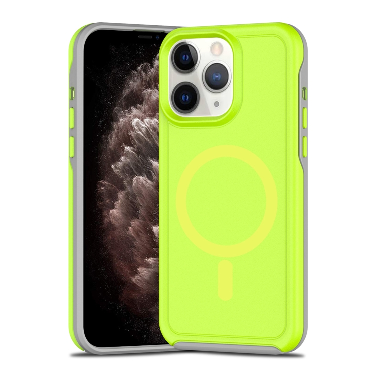For iPhone 11 Pro Max Shockproof MagSafe Armor PC Hybrid TPU Phone Case(Fluorescent Green+Gray)
For iPhone 11 Pro Max Shockproof MagSafe Armor PC Hybrid TPU Phone Case(Fluorescent Green+Gray)