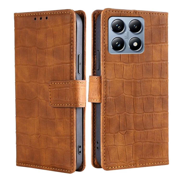 For Xiaomi 14T Pro 5G Skin Feel Crocodile Magnetic Clasp Leather Phone Case(Brown)
For Xiaomi 14T Pro 5G Skin Feel Crocodile Magnetic Clasp Leather Phone Case(Brown)