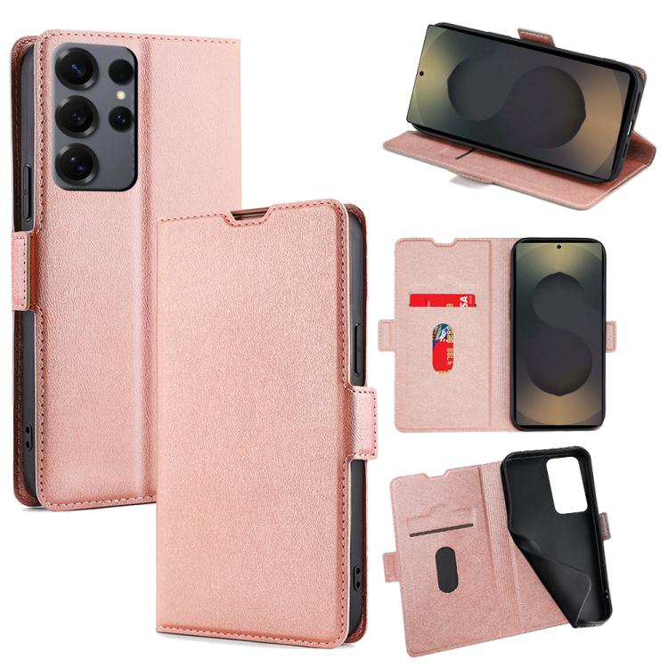 For Samsung Galaxy S25 Ultra 5G Ultra-thin Voltage Side Buckle Horizontal Flip Leather Phone Case(Rose Gold)
For Samsung Galaxy S25 Ultra 5G Ultra-thin Voltage Side Buckle Horizontal Flip Leather Phone Case(Rose Gold)