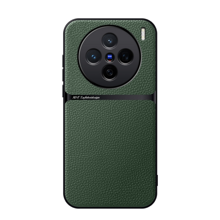 For vivo X200 Litchi Leather Magnetic Full Coverage Shockproof Phone Case(Green)
For vivo X200 Litchi Leather Magnetic Full Coverage Shockproof Phone Case(Green)