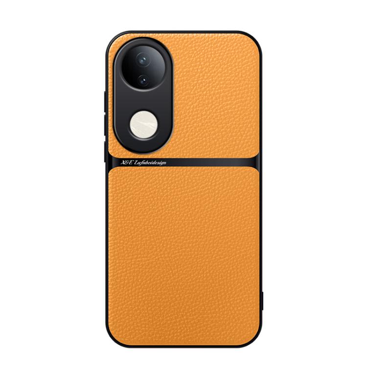 For vivo S20 Litchi Leather Magnetic Full Coverage Shockproof Phone Case(Yellow)
For vivo S20 Litchi Leather Magnetic Full Coverage Shockproof Phone Case(Yellow)