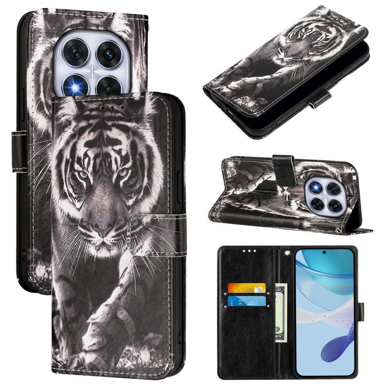 For Redmi Note 14 Pro / 14 Pro+ 5G Global Colored Drawing Pattern Plain Weave Leather Phone Case(Black And White Tiger)
For Redmi Note 14 Pro / 14 Pro+ 5G Global Colored Drawing Pattern Plain Weave Leather Phone Case(Black And White Tiger)