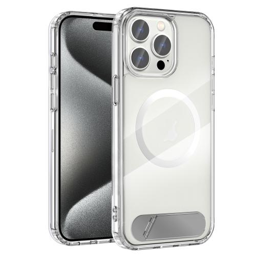 For iPhone 15 Pro Max Clear PC Hybrid TPU MagSafe Phone Case with Holder(White)
For iPhone 15 Pro Max Clear PC Hybrid TPU MagSafe Phone Case with Holder(White)