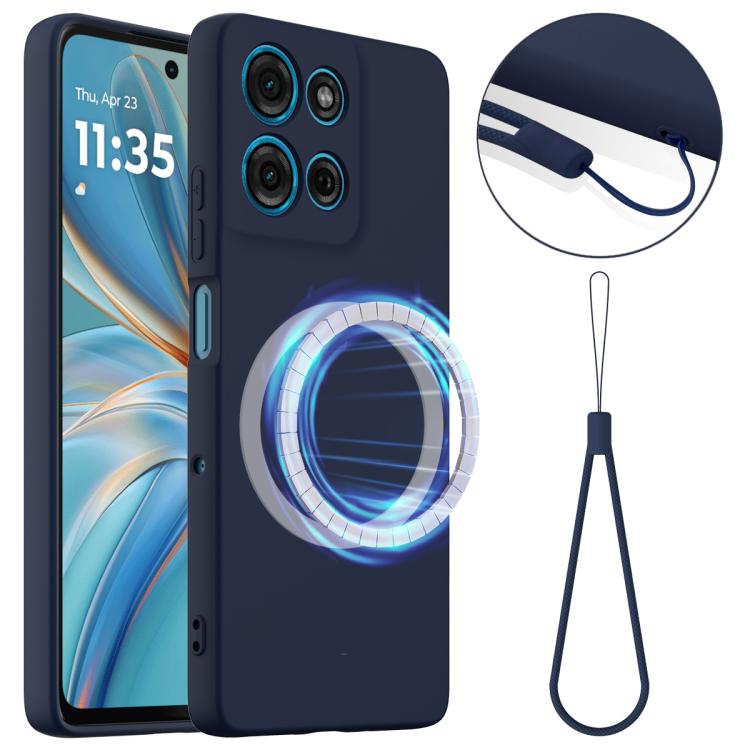 For Motorola Moto G15 / G15 Power Shockproof Silicone Magsafe Phone Case(Navy Blue)
For Motorola Moto G15 / G15 Power Shockproof Silicone Magsafe Phone Case(Navy Blue)