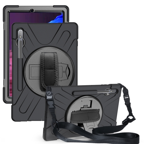 For Samsung Galaxy Tab S8+ / Tab S8 Plus / Tab S7 FE / Tab S7+ Shockproof Colorful Silicone + PC Protective Case with Holder & Shoulder Strap & Hand Strap(Black)
For Samsung Galaxy Tab S8+ / Tab S8 Plus / Tab S7 FE / Tab S7+ Shockproof Colorful Silicone + PC Protective Case with Holder & Shoulder Strap & Hand Strap(Black)