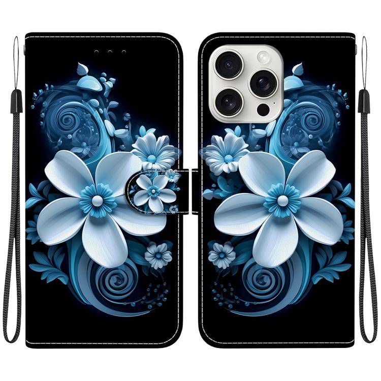 For iPhone 16 Pro Crystal Texture Colored Drawing Leather Phone Case(Black Orchid)
For iPhone 16 Pro Crystal Texture Colored Drawing Leather Phone Case(Black Orchid)