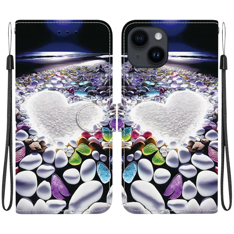 For iPhone 15 Plus Crystal Texture Colored Drawing Leather Phone Case(Heart Shaped)
For iPhone 15 Plus Crystal Texture Colored Drawing Leather Phone Case(Heart Shaped)