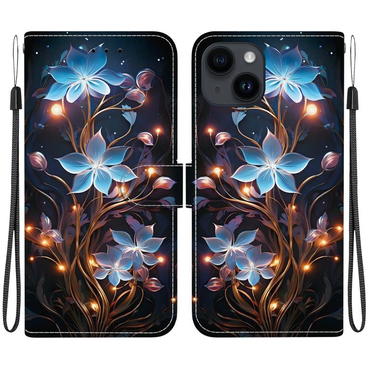 For iPhone 15 Crystal Texture Colored Drawing Leather Phone Case(Little Lantern Flower)
For iPhone 15 Crystal Texture Colored Drawing Leather Phone Case(Little Lantern Flower)
